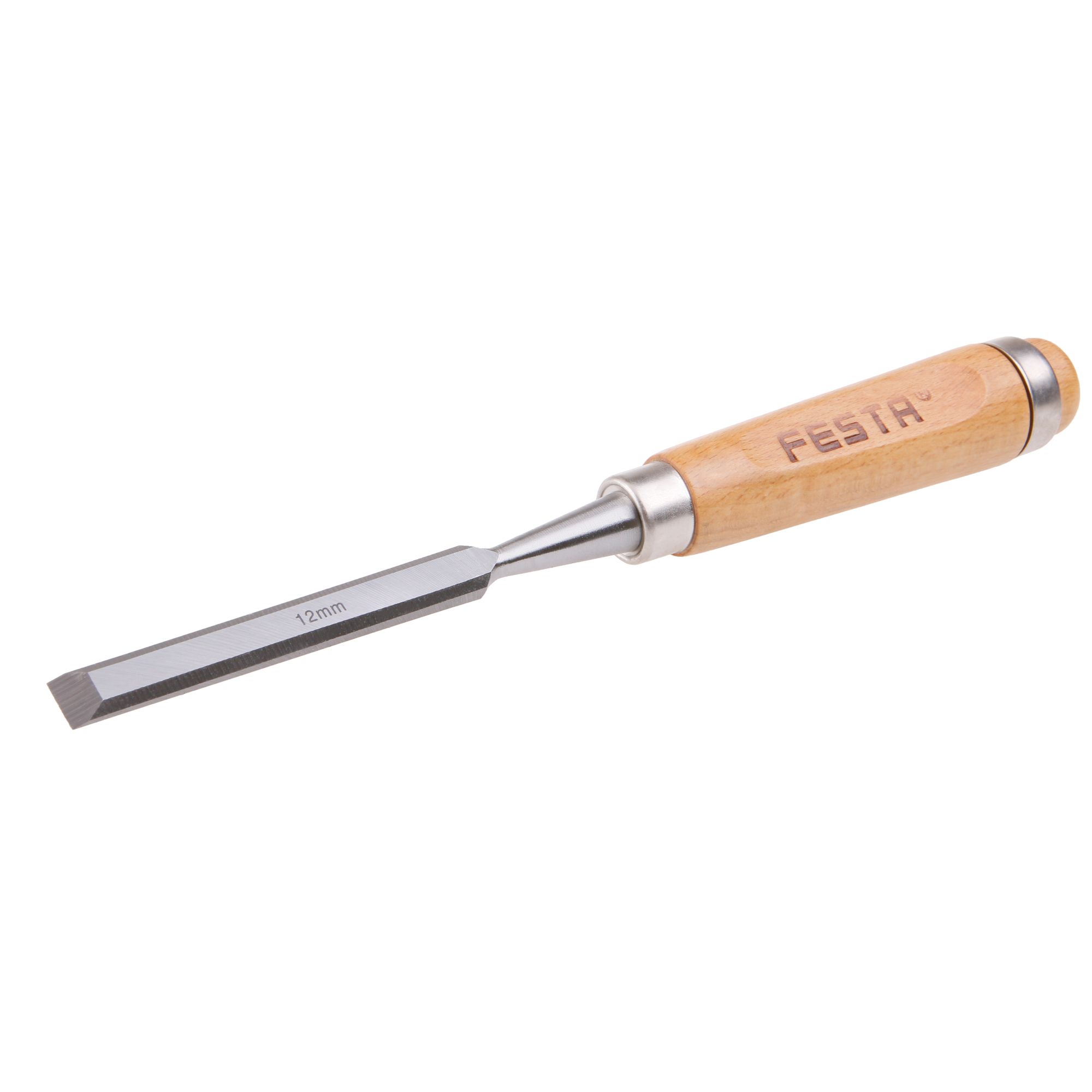 Dláto 12mm, CrV, dřevěná rukojeť, FESTA