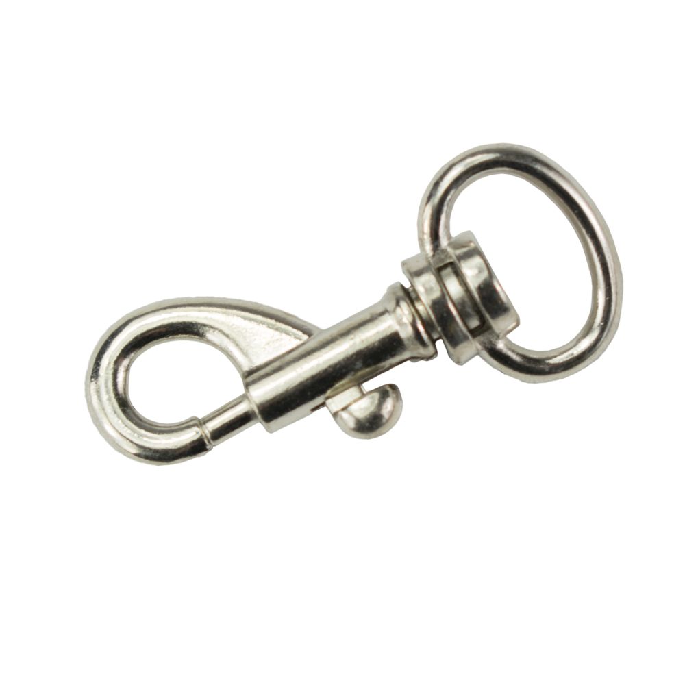 Karabina otočná, oválné oko, 40 x 13mm