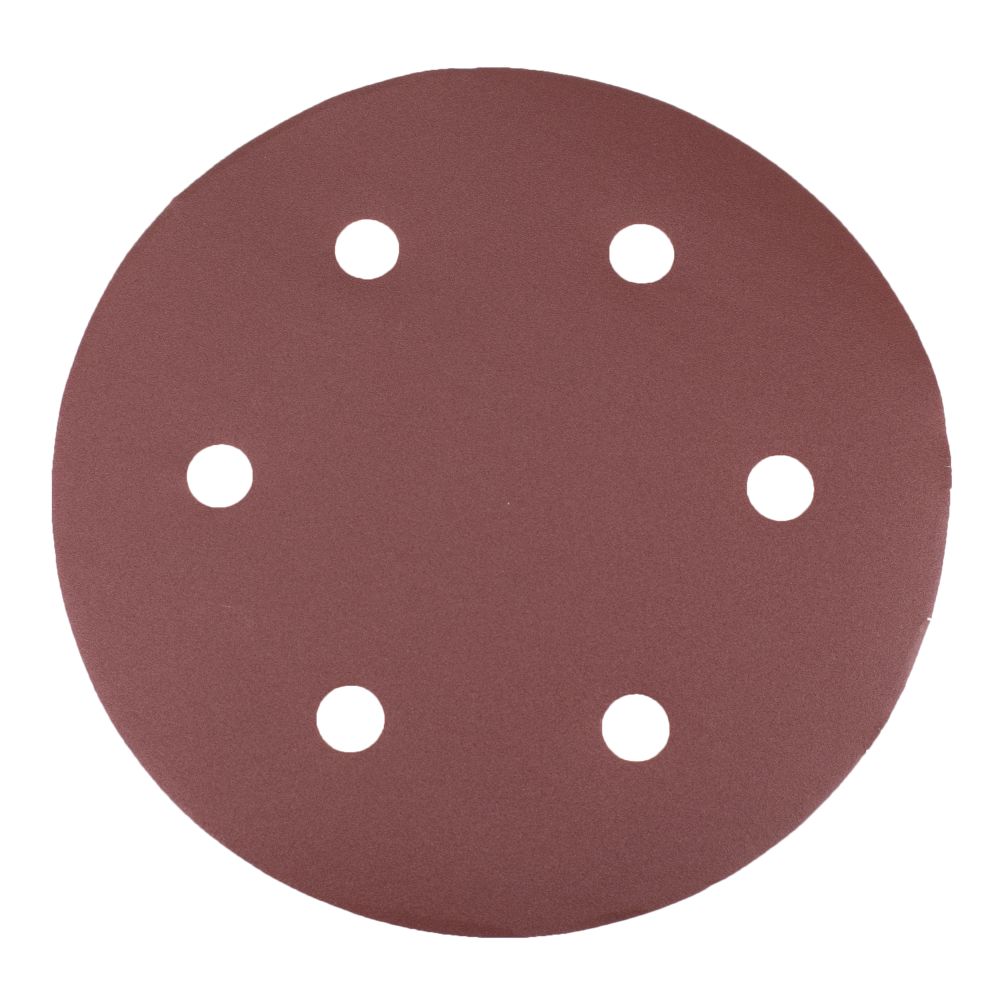 Brusný výsek na suchý zip, 225mm, P220, 6 otvorů, bal. 5ks, WORCRAFT