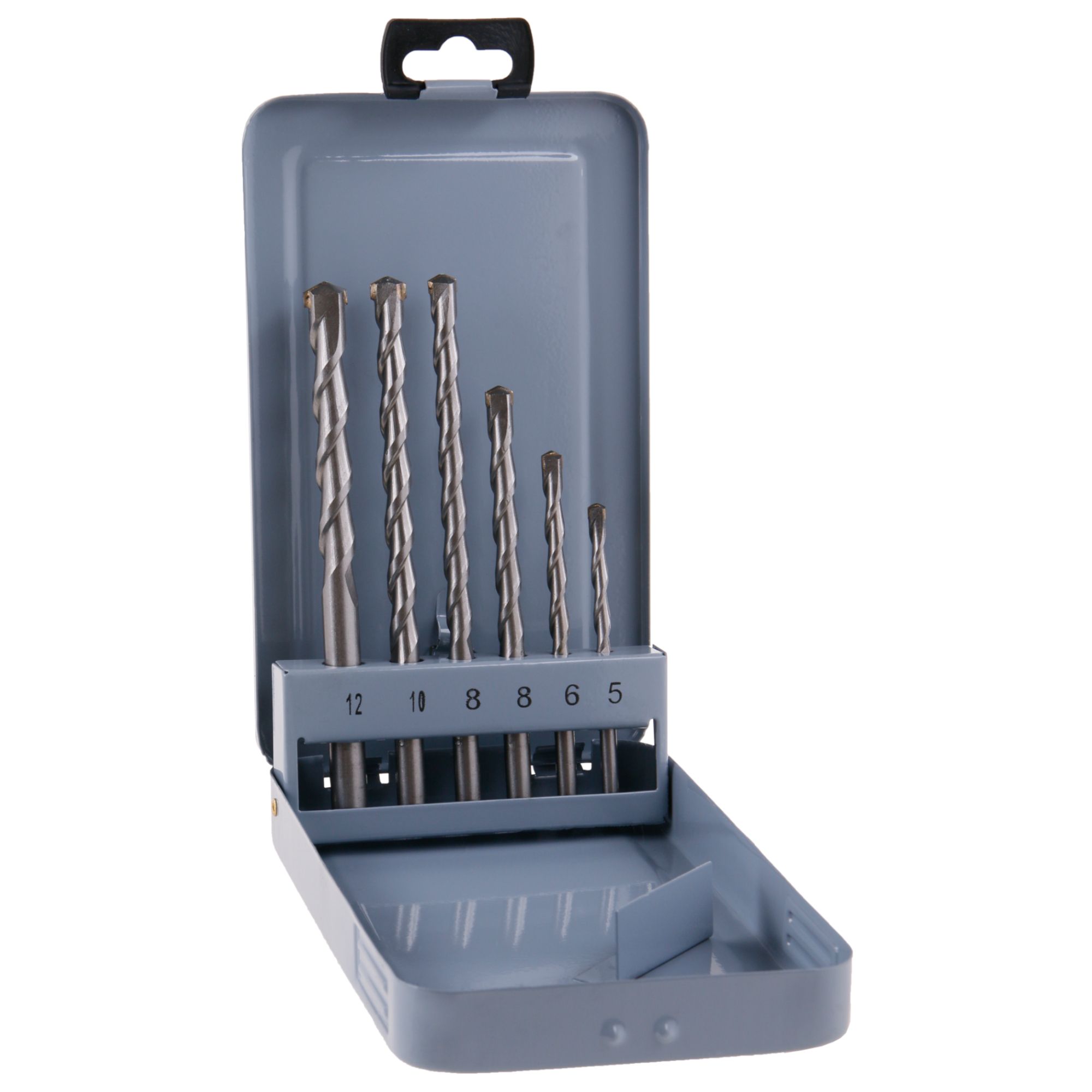 Vrtáky do betonu, 5-12mm, válcová stopka, sada 6ks