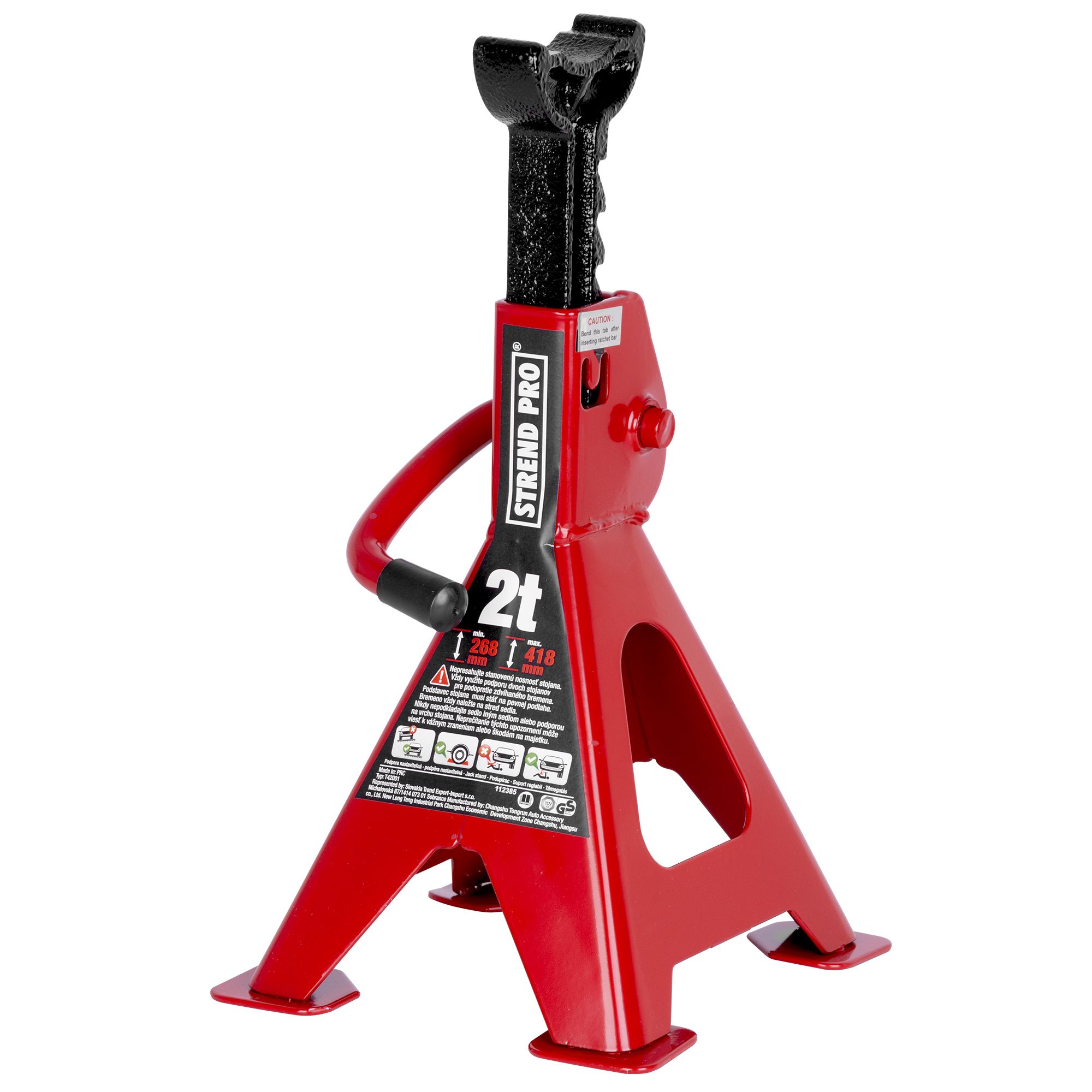 Podpěra stavitelná, 2t, 275-428mm, sada 2ks, STREND PRO T42001