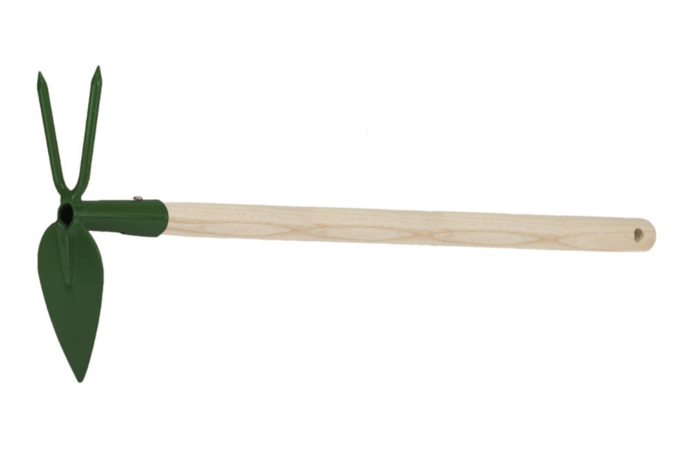 Motyčka okopávací srdcová s 2 hroty, dřevěná násada 100cm