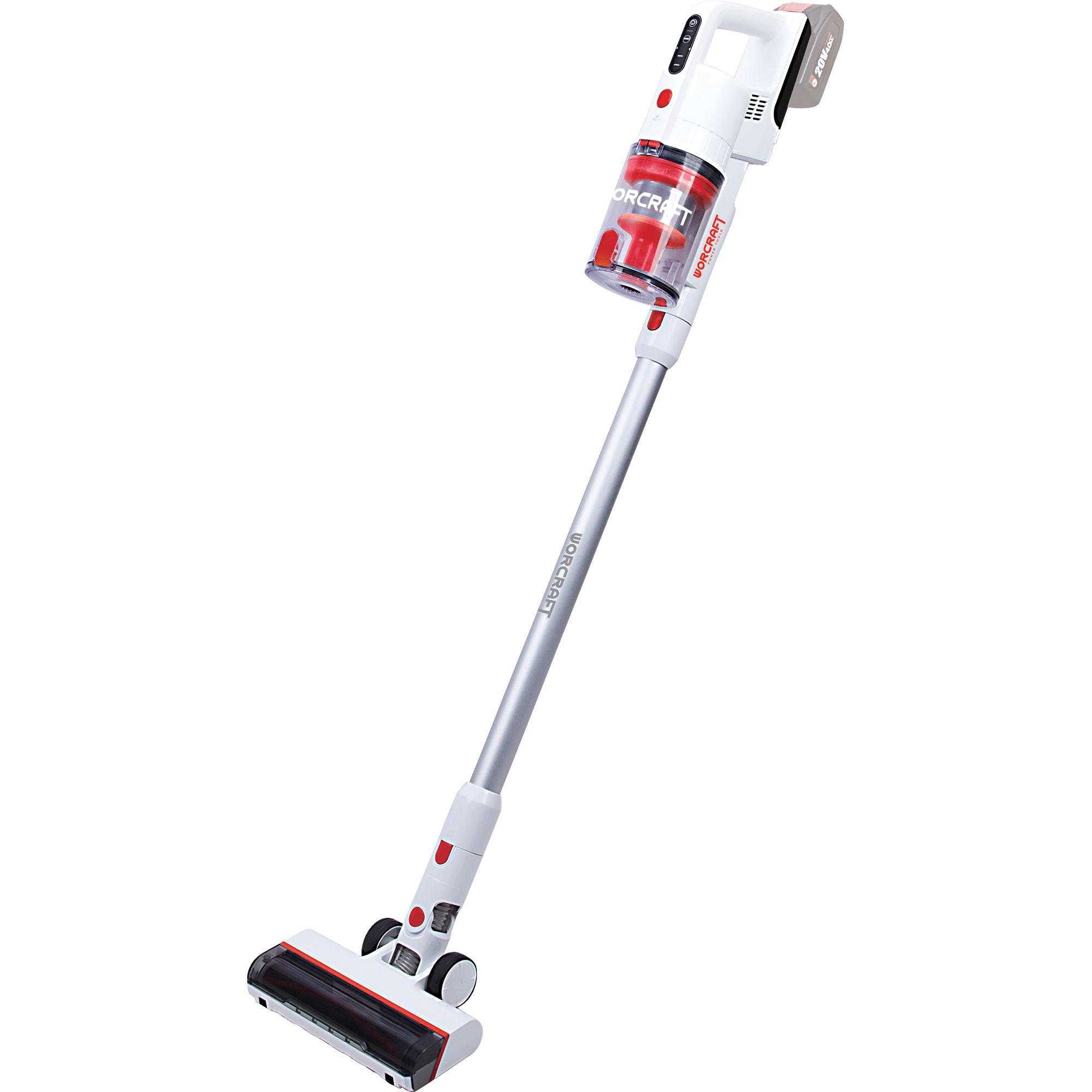 AKU vysavač tyčový, 20V, sada 1 bat.+nab., ShareSYS, WORCRAFT CPVC-S20LiBM