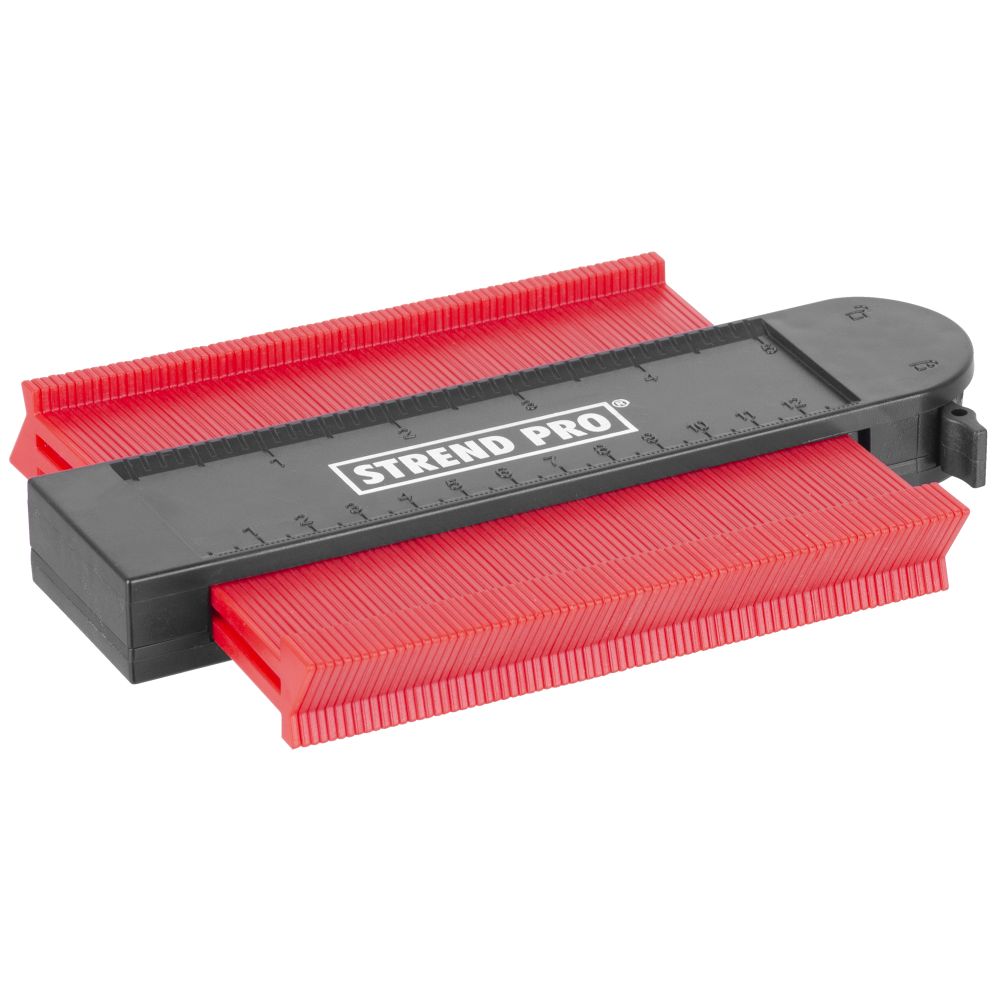 Šablona obrysová s aretací a magnetem, 125 × 130mm, STREND PRO