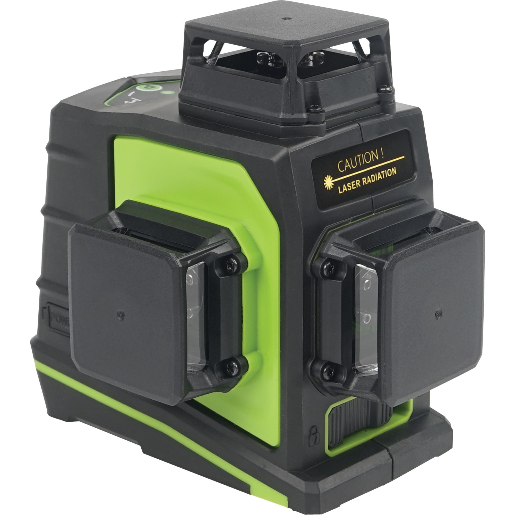 Křížový 3D laser – zelený, 3×360°, s příslušenstvím, STREND PRO Industrial GF360G