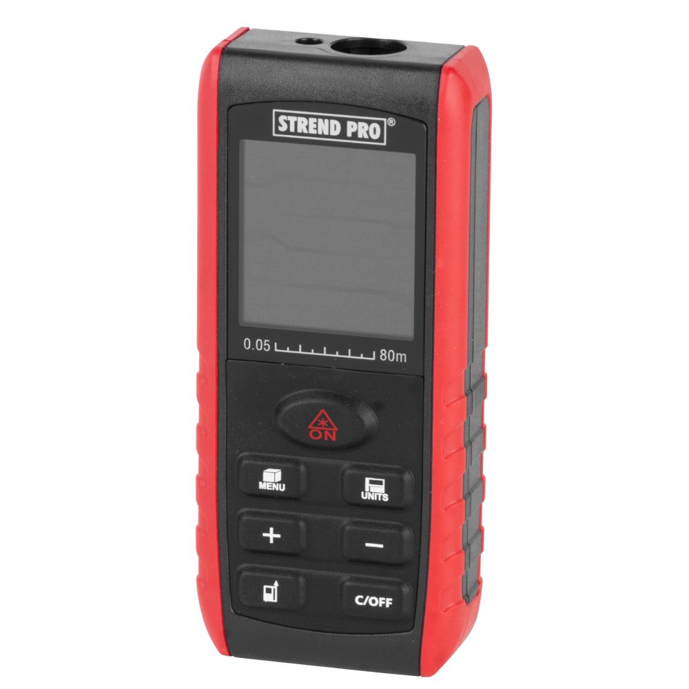 Metr laserový digitální, 0,05 - 80m, STREND PRO