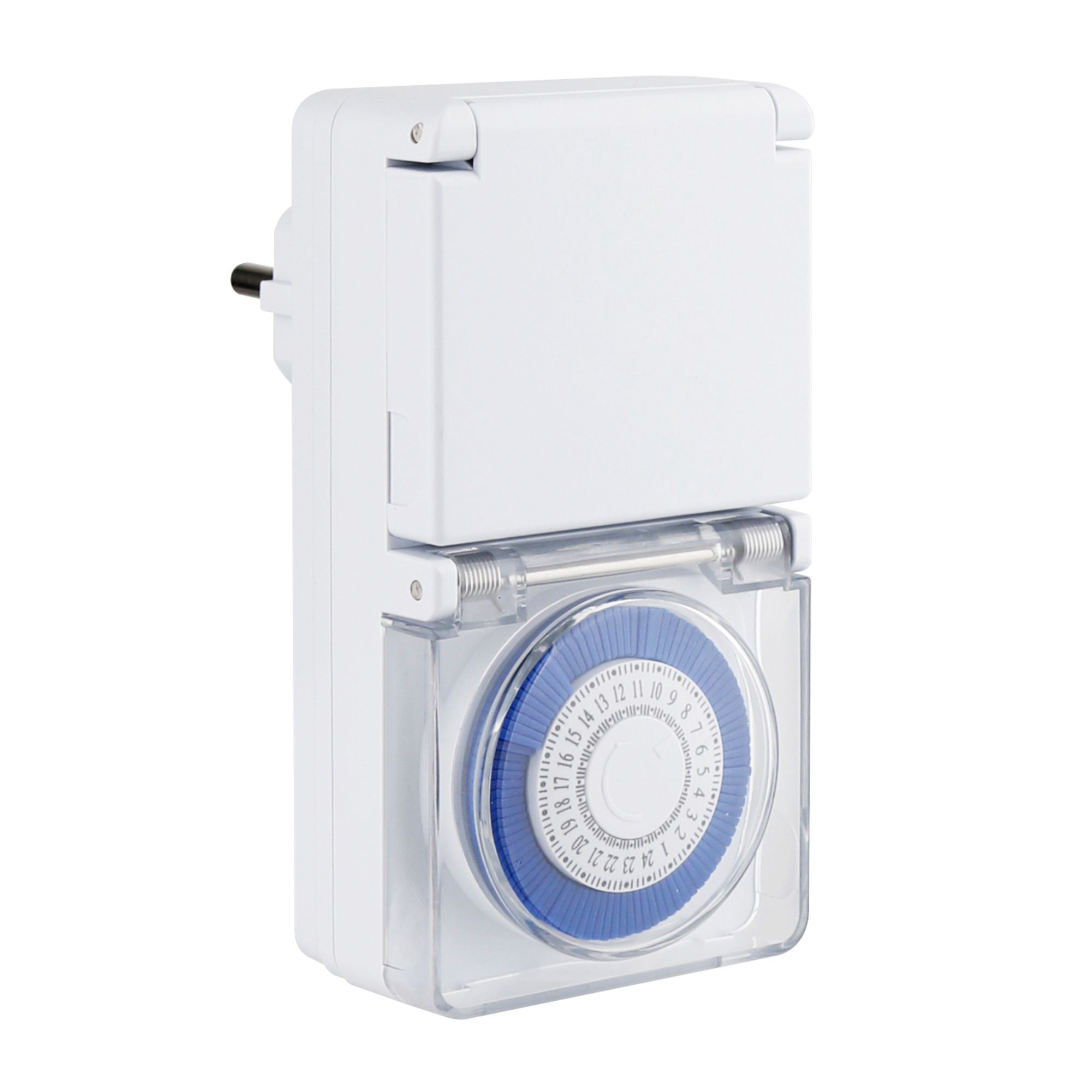 Časovač do zásuvky mechanický, krytý, 230V, max. 3500W, STREND PRO