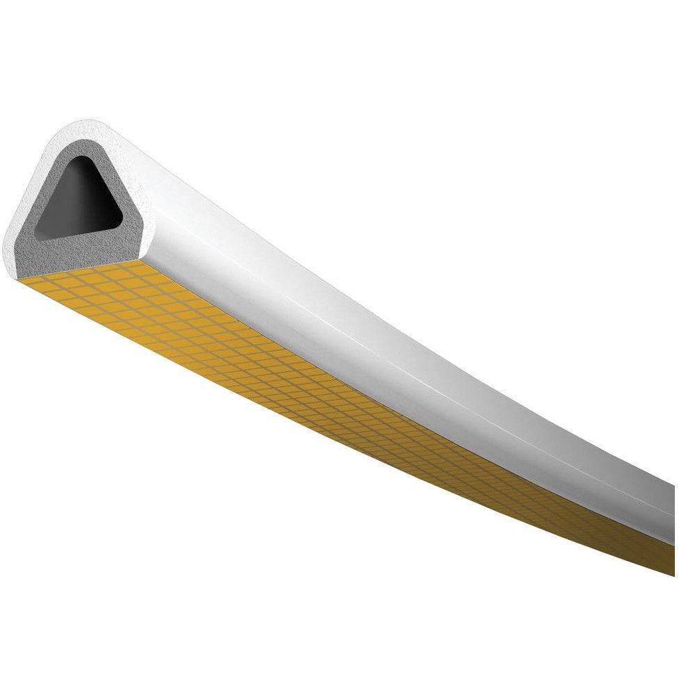 Těsnění okenní samolepicí, profil D, 9×8mm, bílé, 2×3m, TRELLEBORG
