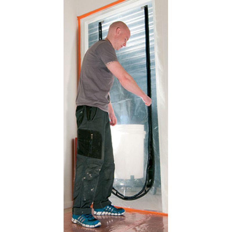 Protiprachové dveře, folie, 215 x 112cm, U-Zipper