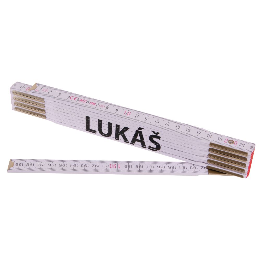 Metr skládací, 2m, dřevěný, PROFI, "LUKÁŠ"