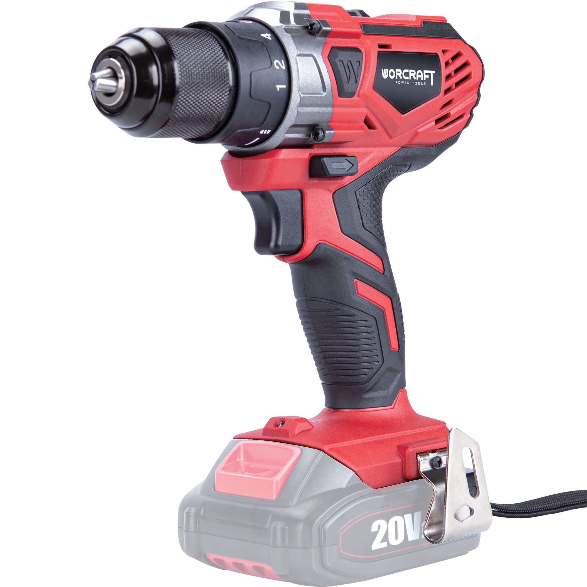 AKU vrtačka, 20V, 40Nm, kovové sklíčidlo, ShareSYS, WORCRAFT CD-S20LiW