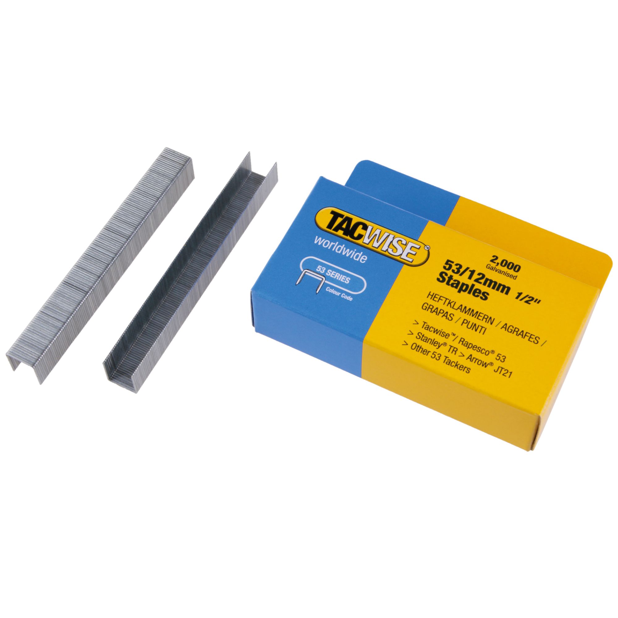 Spony 11,3 x 0,7mm, 12mm, balení 2000ks, typ 53, TACWISE