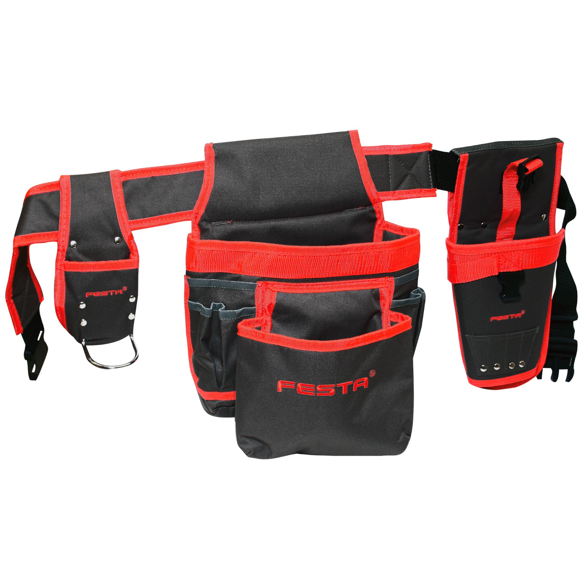 Kapsa montážní s opaskem, 14 kapes, NYLON, FESTA