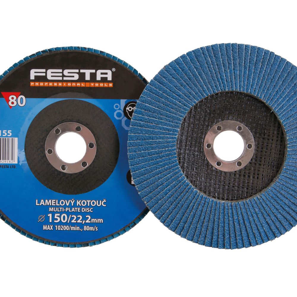 Kotouč lamelový, 150mm, P 80, FESTA