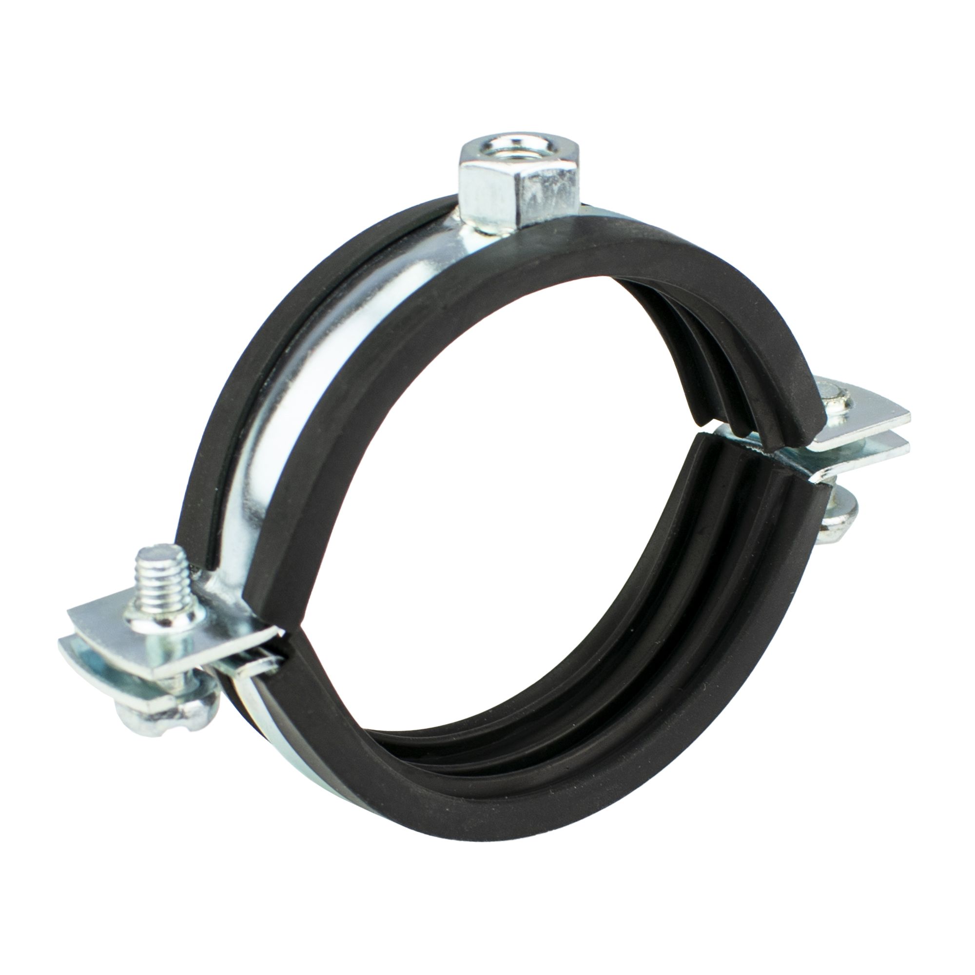 Objímka dvoušroubová, 53 - 58mm, M8+M10, ZN