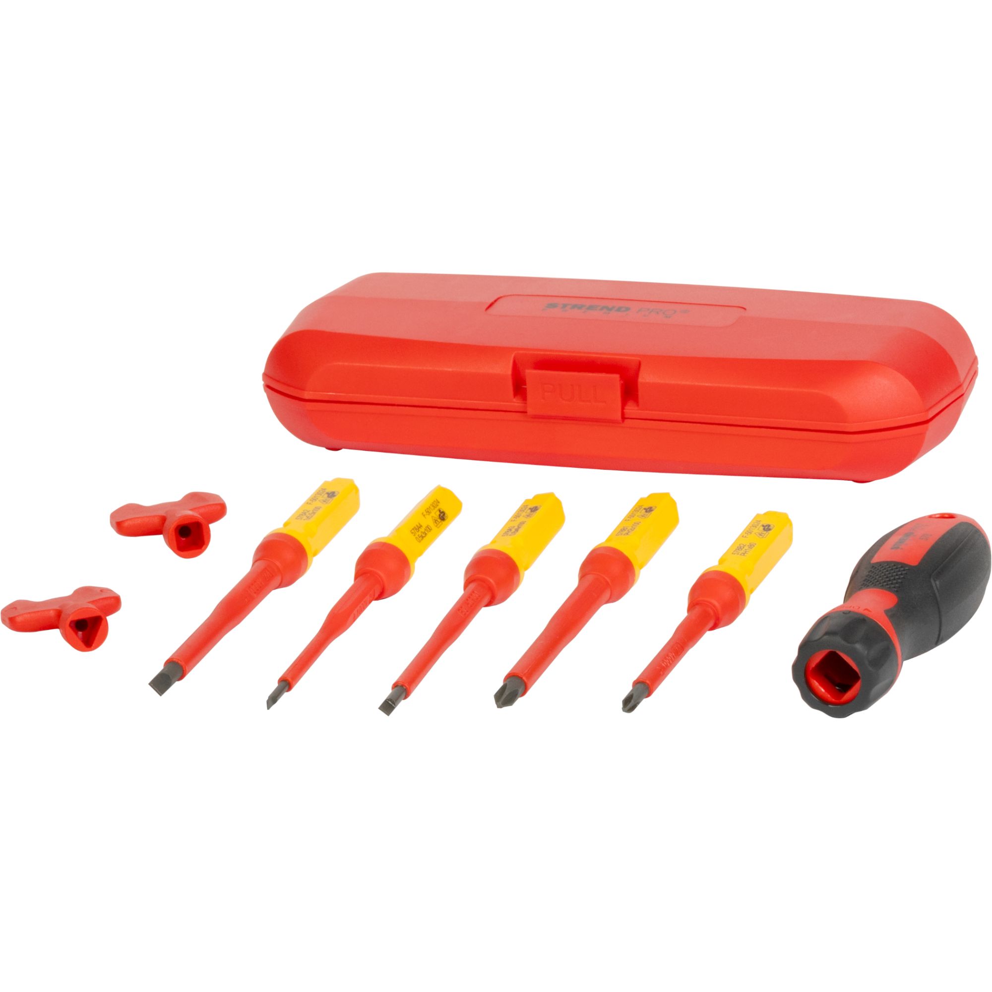 Šroubováky elektrikářské, sada 8ks, VDE, v pouzdře, STREND PRO