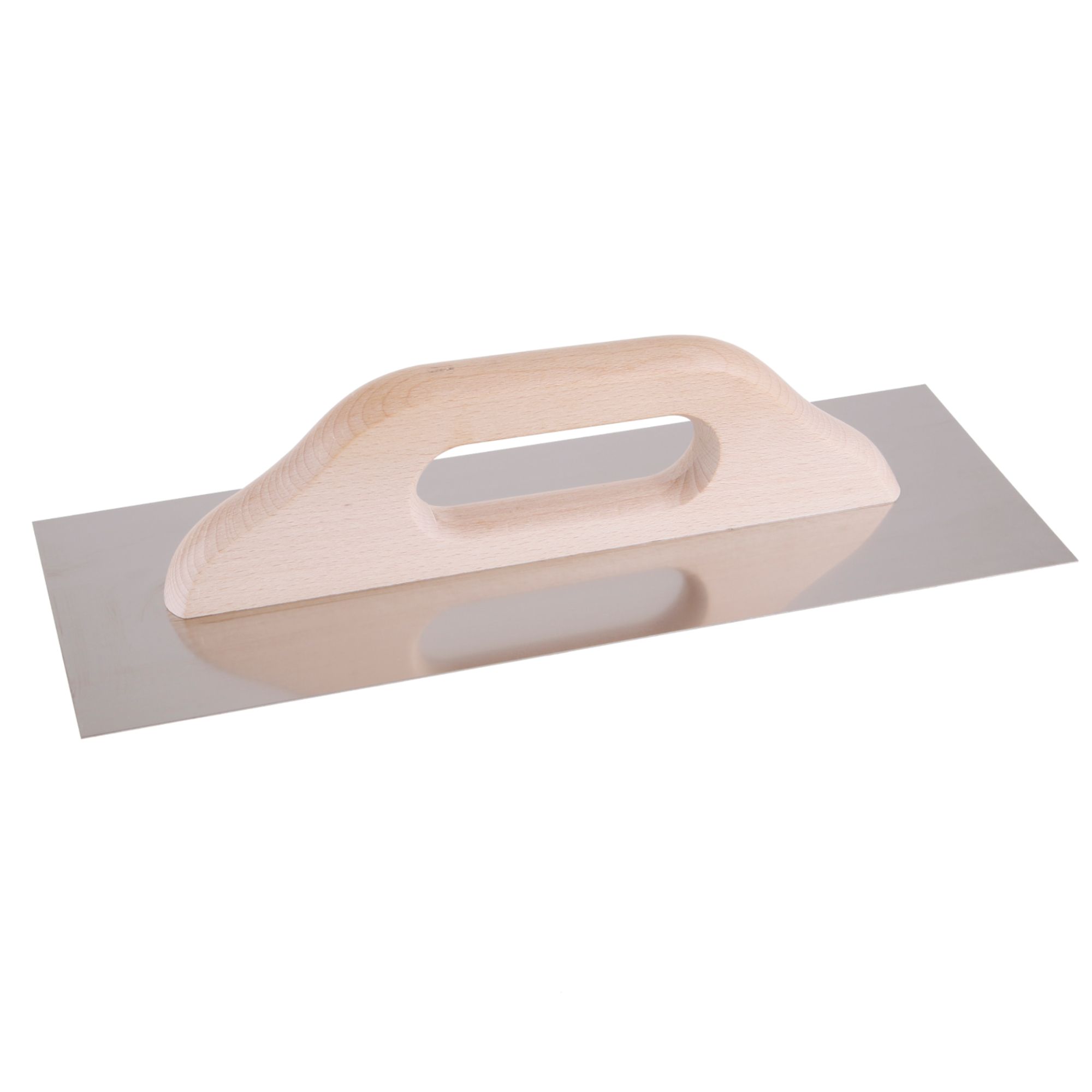 Hladítko nerezové, 360x130mm, rovné, dřev. rukojeť, FESTA