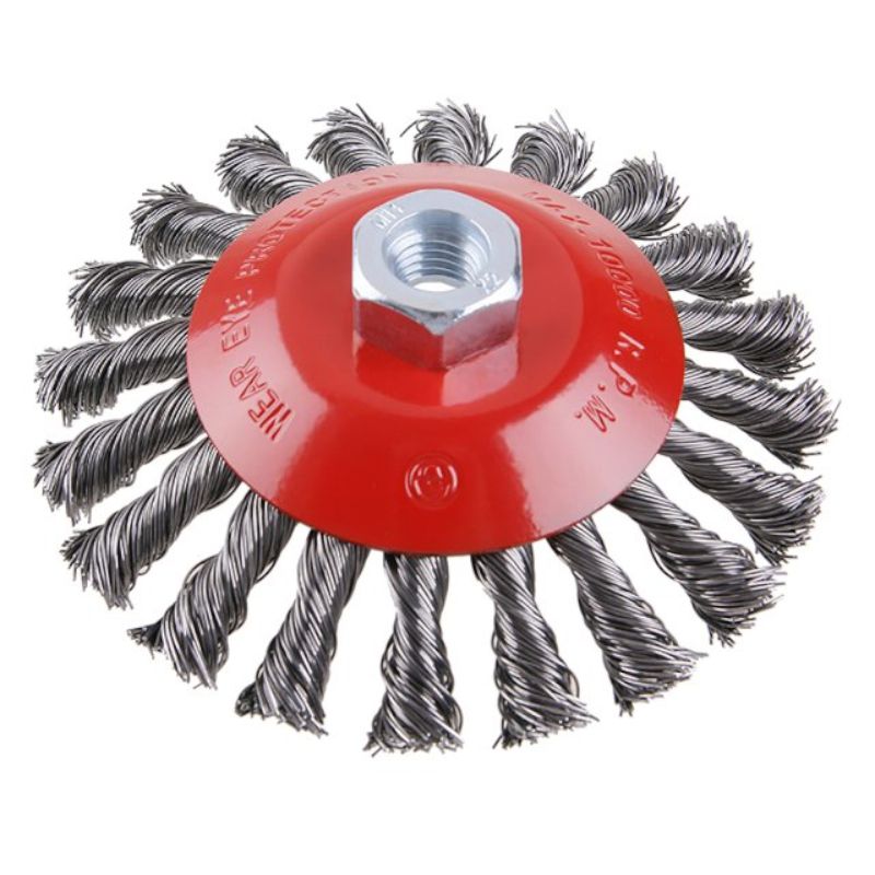 Kartáč rotační miskový, 125mm, copy, M14, FESTA