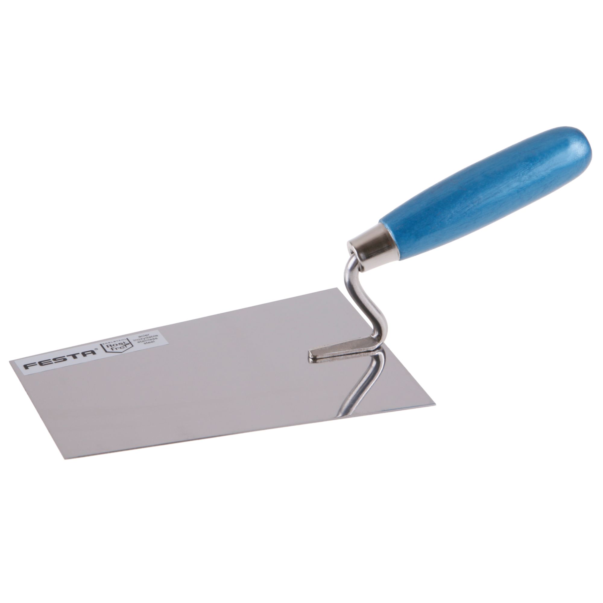 Zednická lžíce 180mm, nerez, dřevěná rukojeť, FESTA