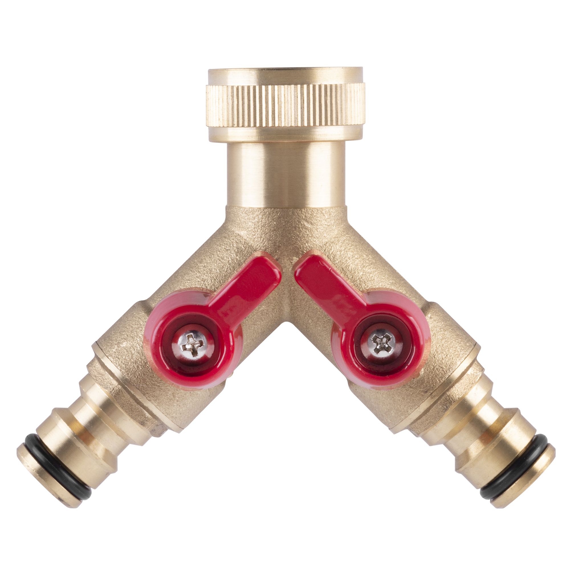 Šroubení mosazné rozdvojka, sys. 1/2", 2x ventil, závit vnitřní 3/4", STREND PRO