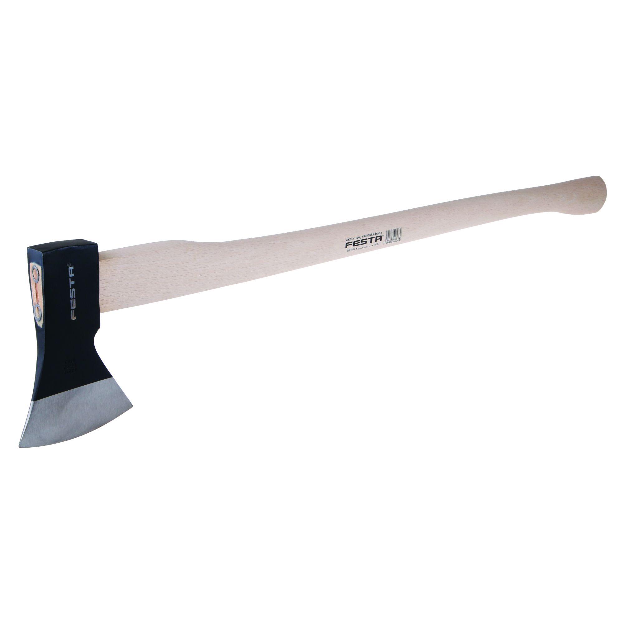 Sekera 1600g, dřevěná násada, FESTA