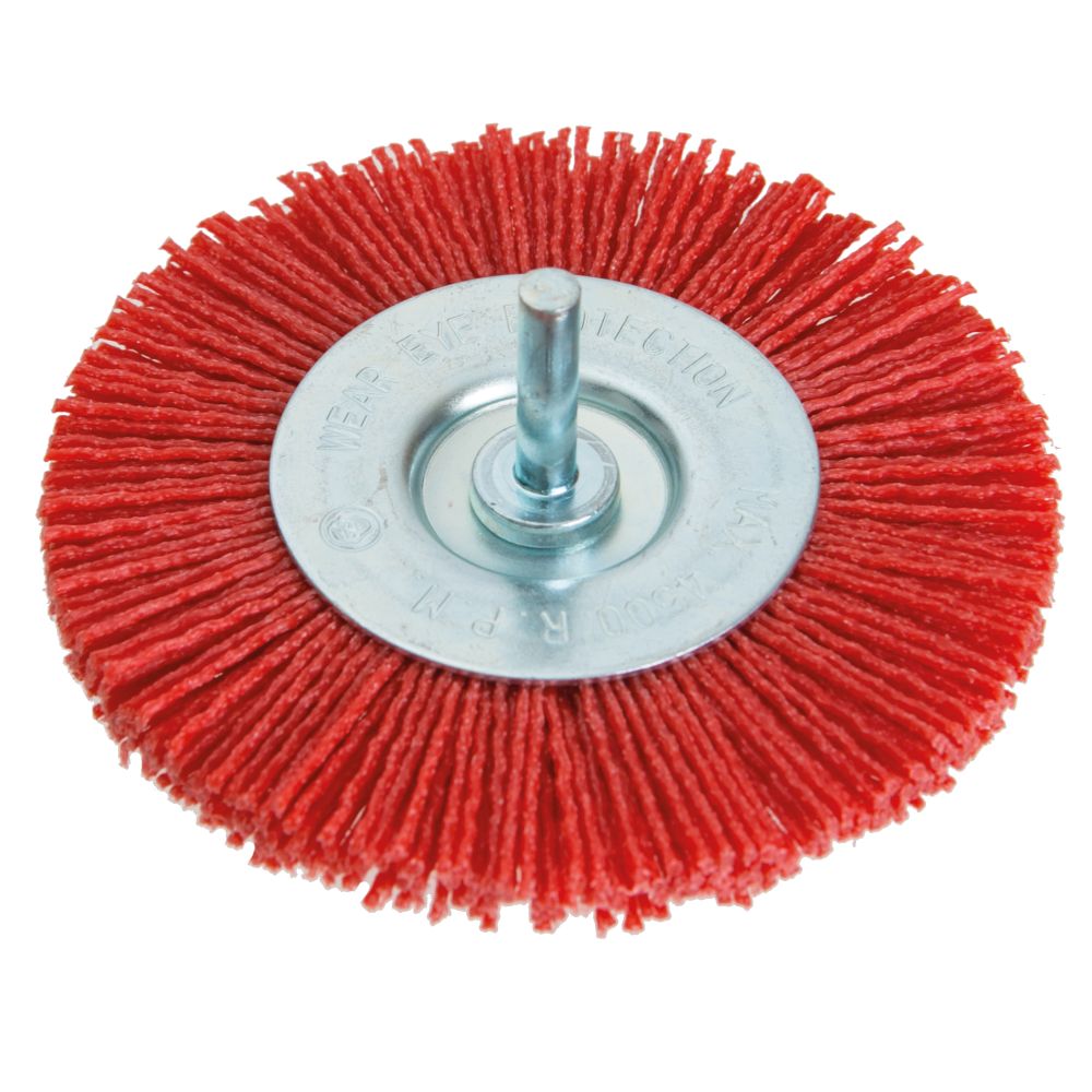 Kartáč rotační okružní, 100mm, NYLON, stopka, FESTA