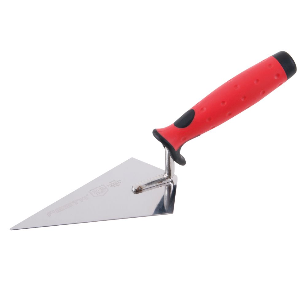 Zednická lžíce pokrývačka, 140mm, nerez, gum. rukojeť, FESTA