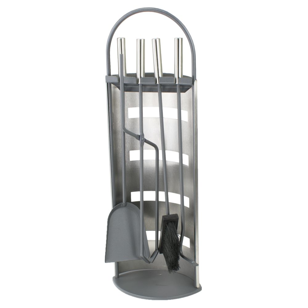 Sada krbového nářadí – 4 díly, nerezový povrch, 66cm, Homefire FT087XG