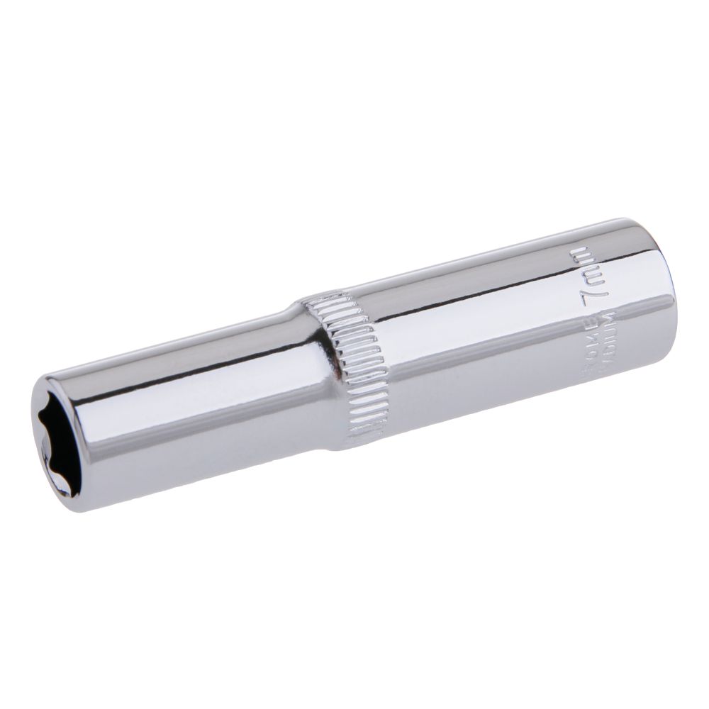 Gola hlavice 1/4", 7mm, prodloužená, CrV, FESTA