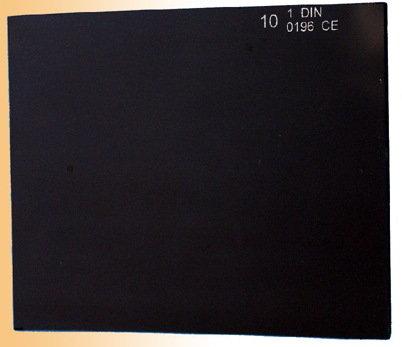 Sklo do svařovací kukly, 110 x 90mm, tmavé č. 10