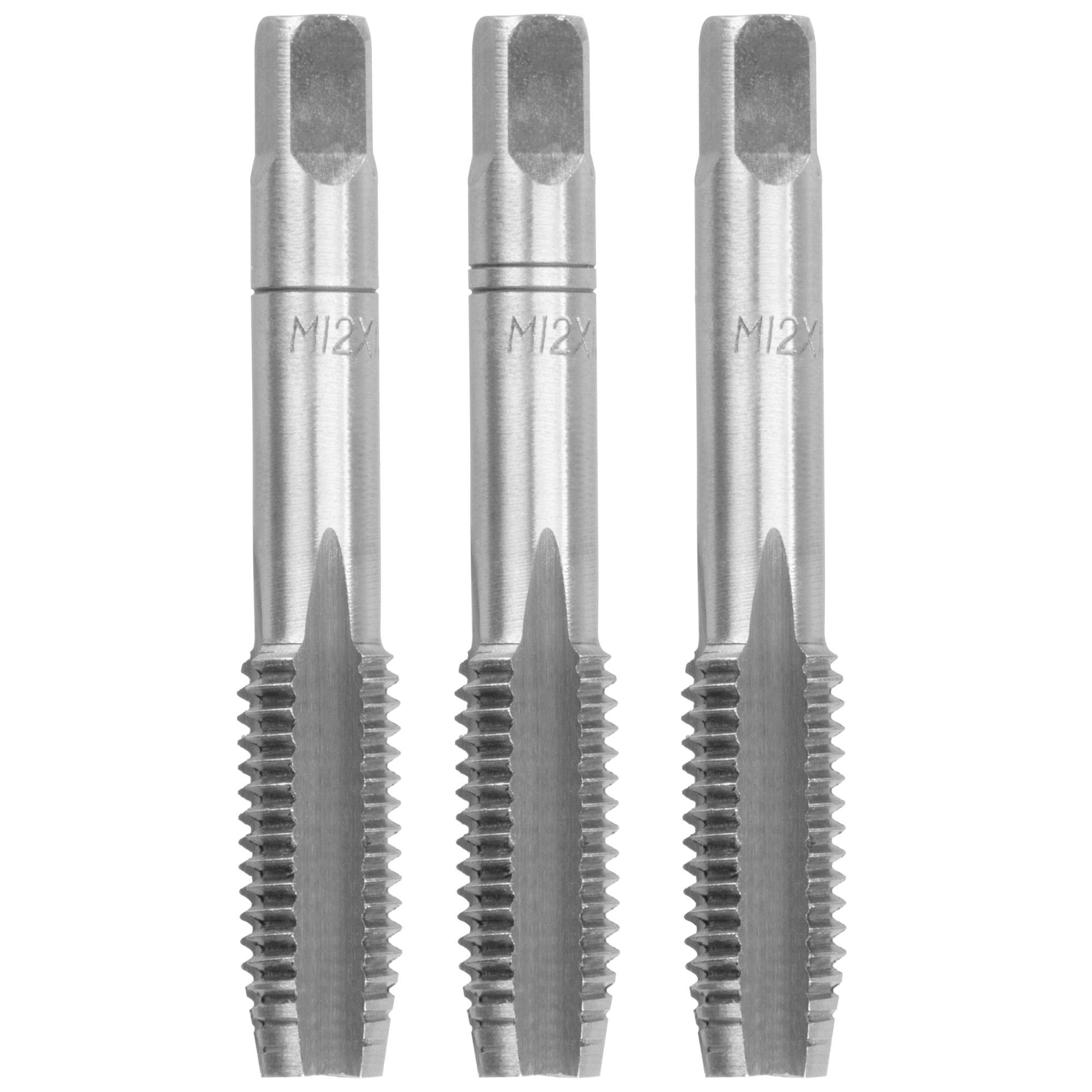 Závitník M12 × 1,75mm, DIN 352 – sada 3ks, STREND PRO