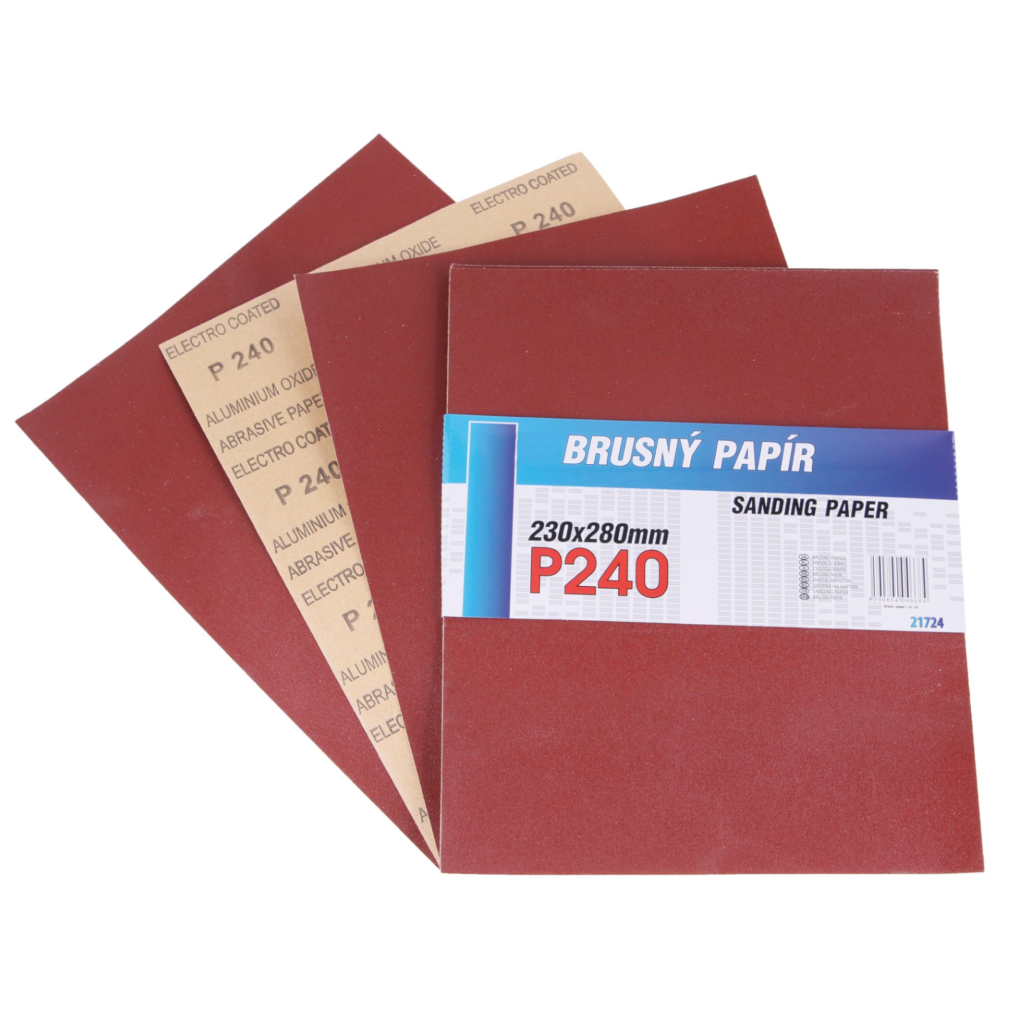 Brusný papír, 230 x 280mm, hr. 240
