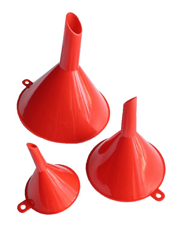 Nálevka plastová ( trychtýř ), sada 3ks, průměr 8, 12, 16cm