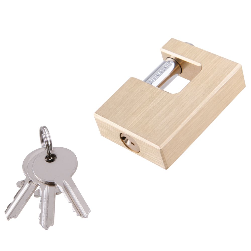 Zámek visací čepový mosazný 60mm, 3 klíče, FESTA