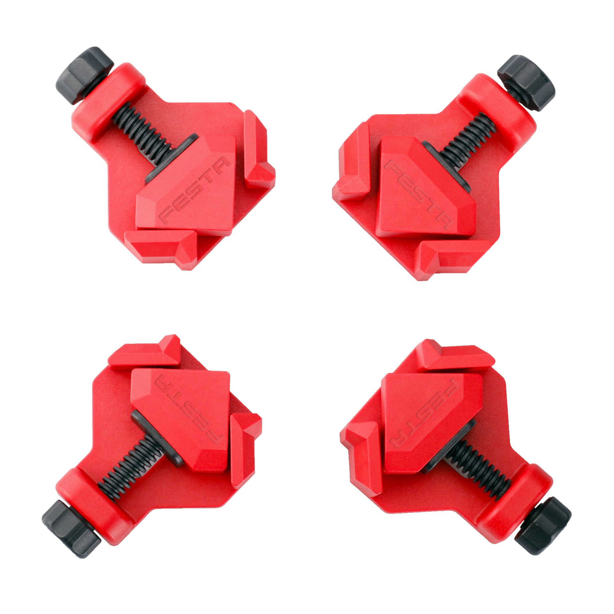 Svěrka rohová 90°, šroubová aretace, sada 4ks, FESTA