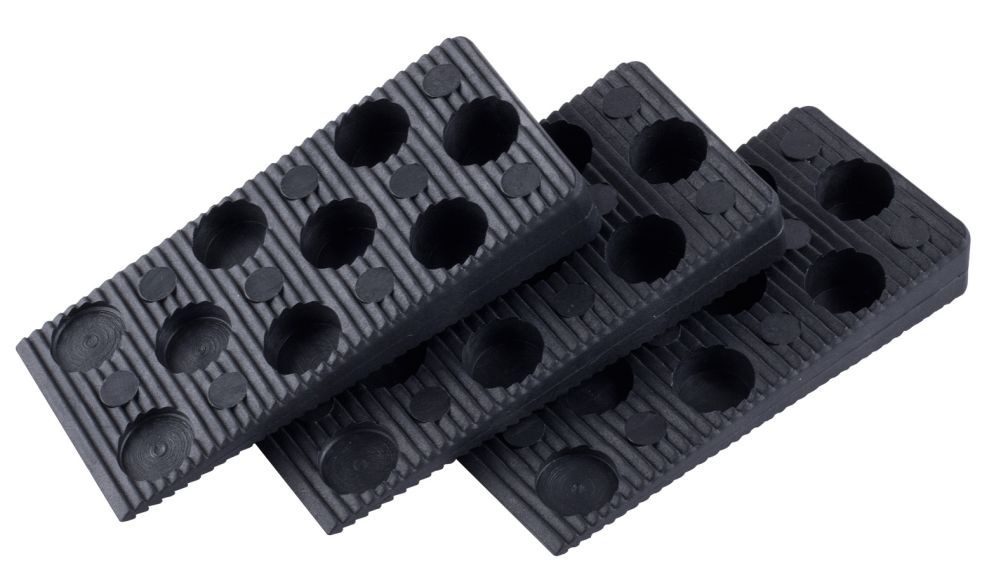 Klínky montážní plastové, rozměr 95 x 45mm, dilatace 0 - 15mm, balení 50ks