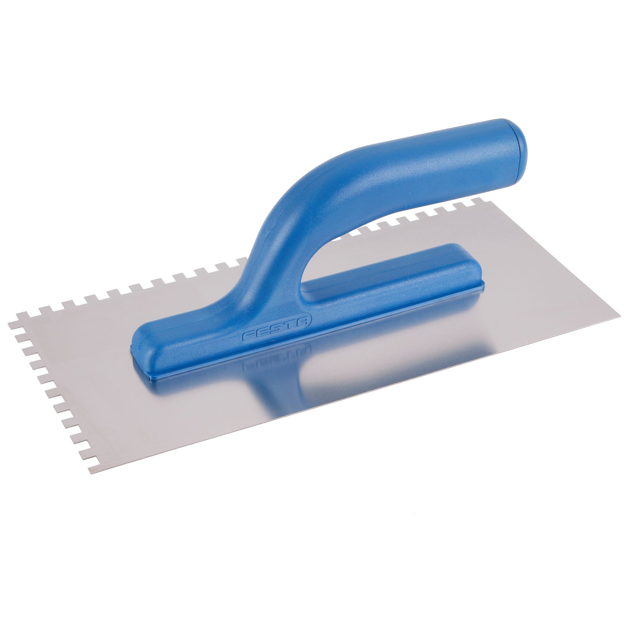 Hladítko nerez, 280x130mm, zub e 6, plast. rukojeť, FESTA