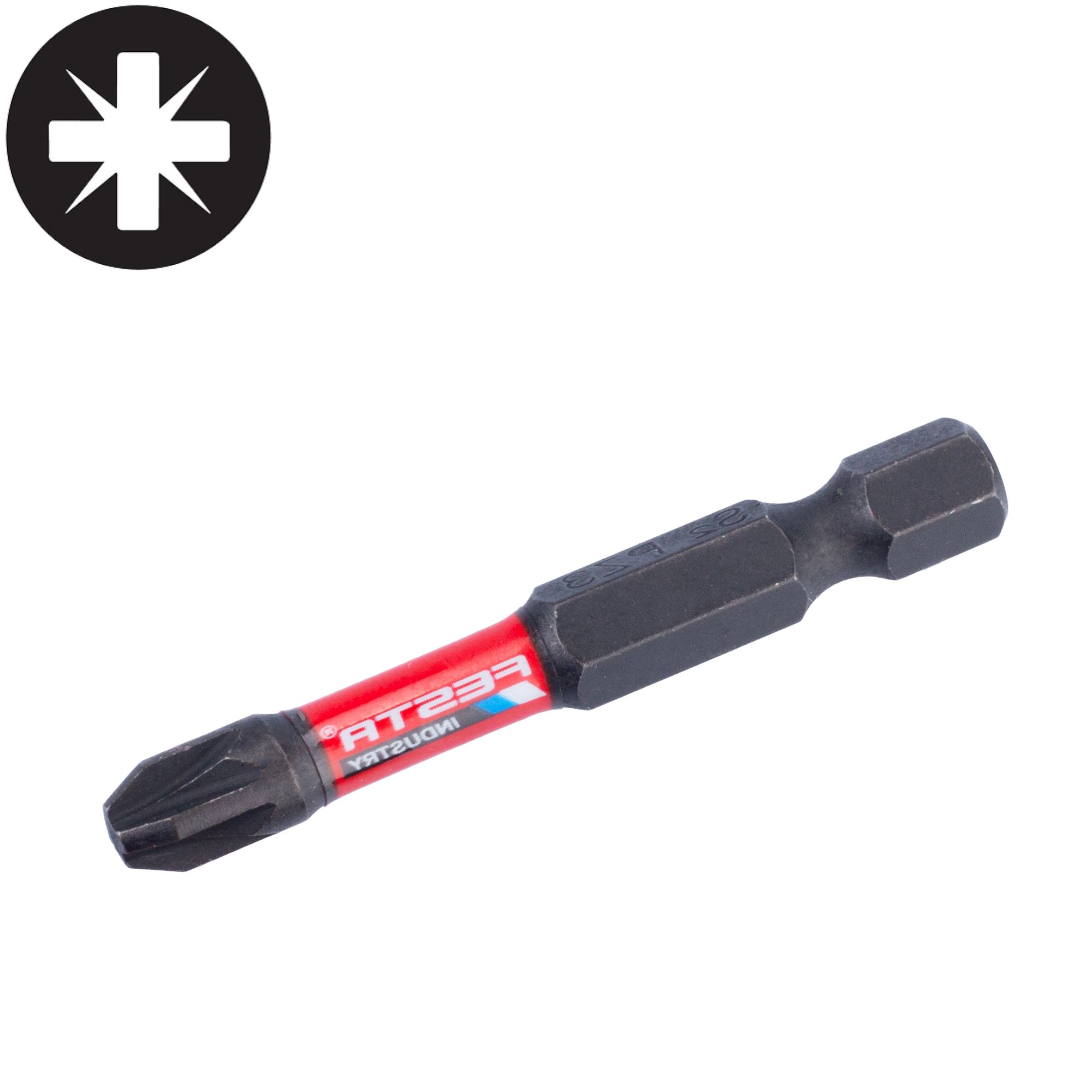 Bit torzní, PZ 3, 50mm, S2, sada 2ks, FESTA INDUSTRY