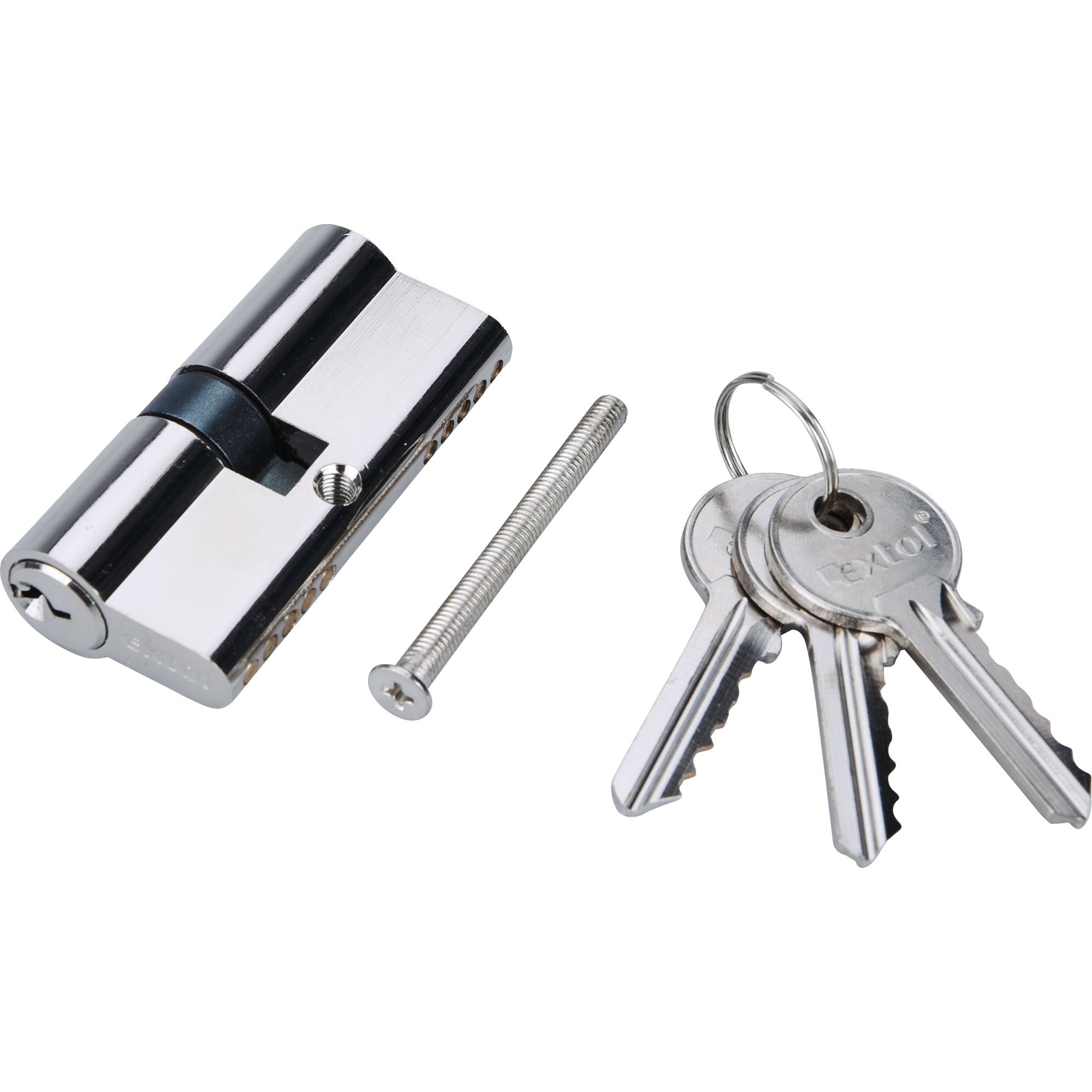 Vložka cylindrická poniklovaná (30+35mm), 3 klíče, EXTOL