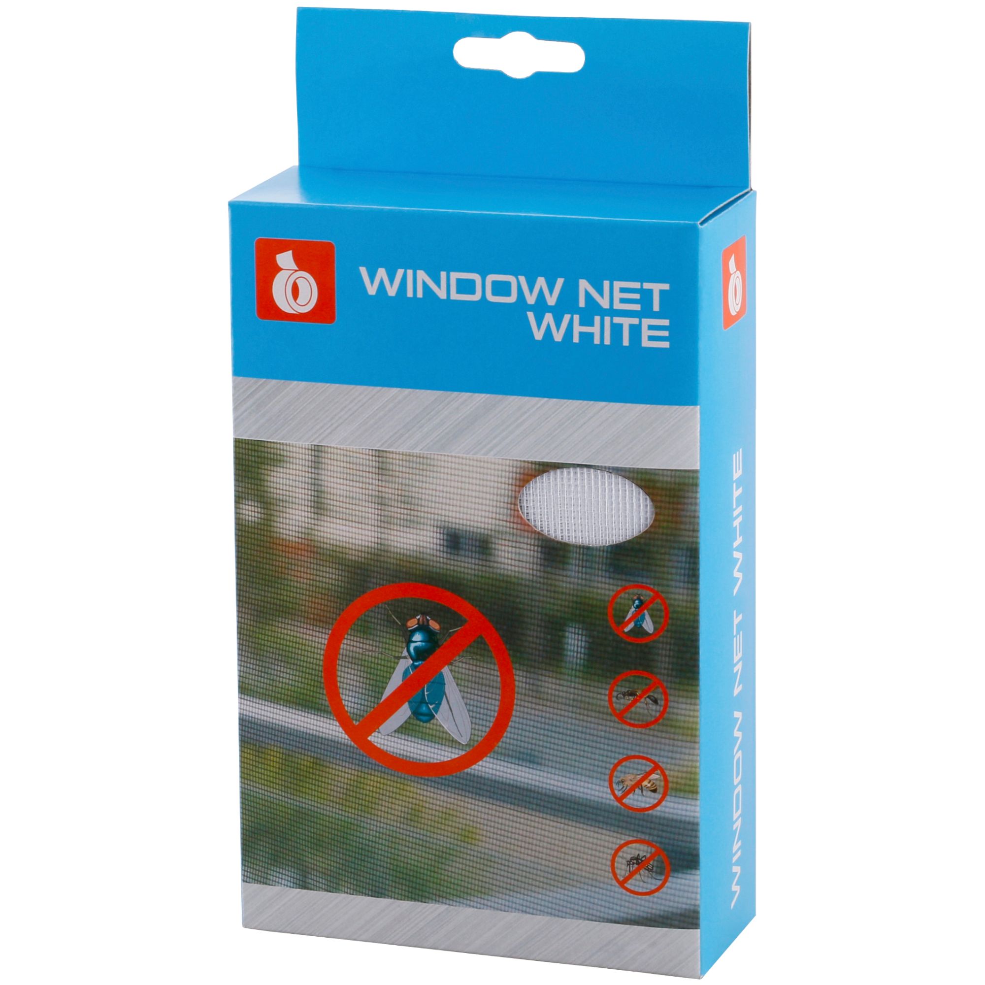 Okenní síť proti hmyzu 150 x 130cm, bílá