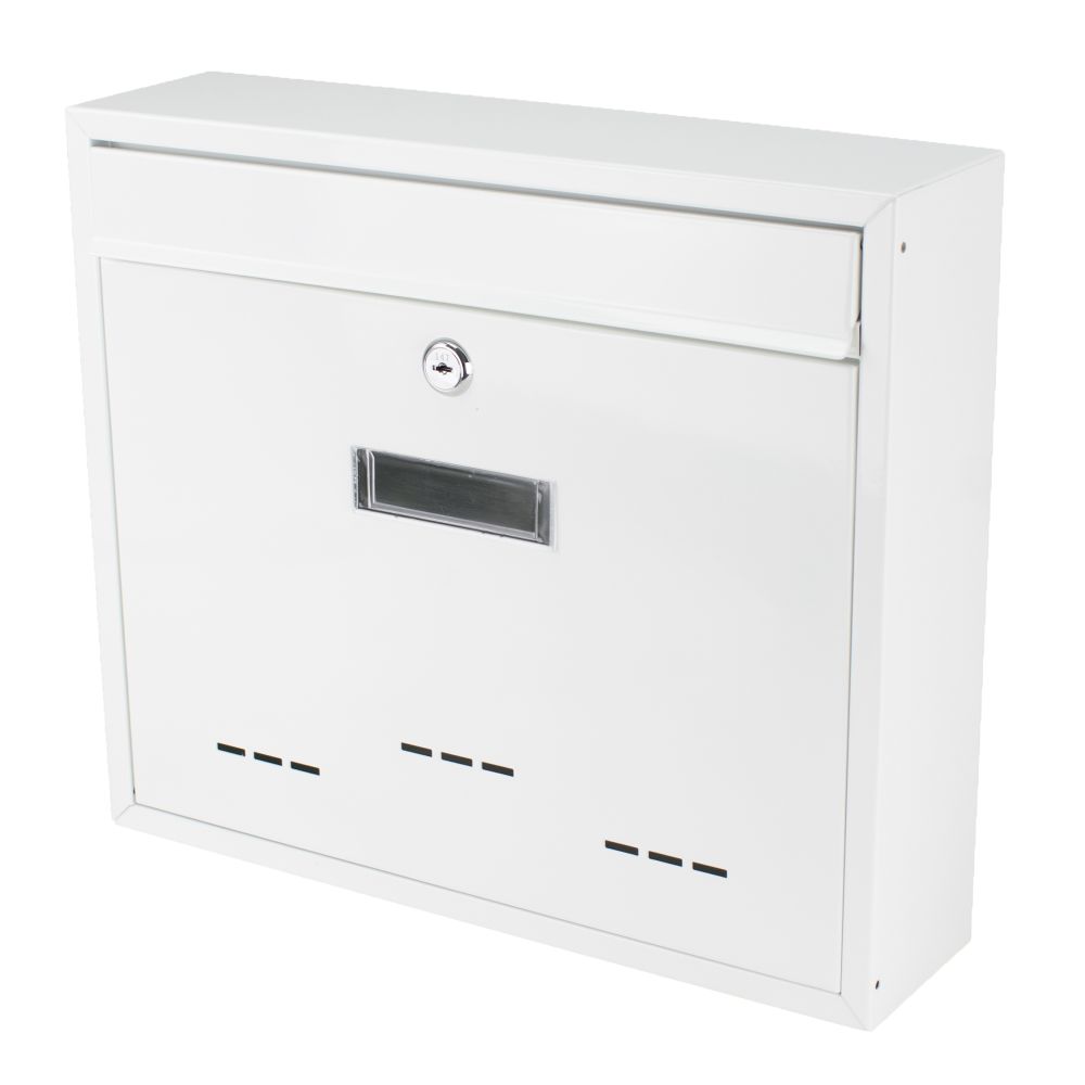 Poštovní schránka bílá, 360x90x310mm, RADIM V.
