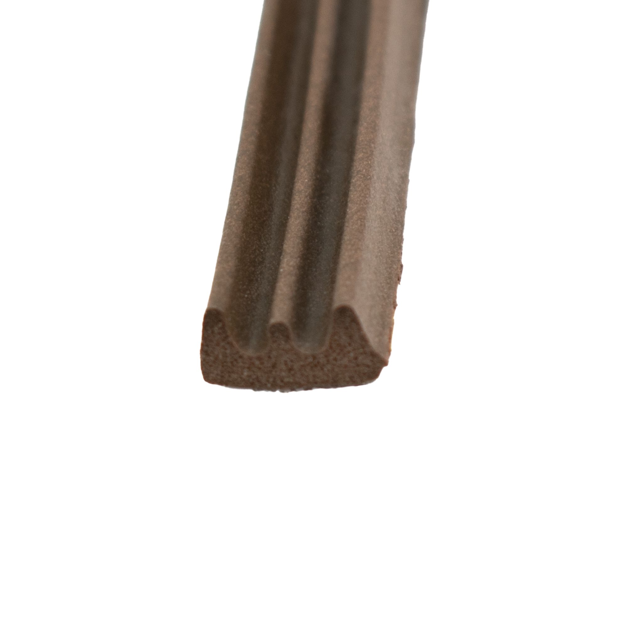 Těsnění do oken a dveří, profil E, 9x4mm, 6m, hnědé, STOMIL