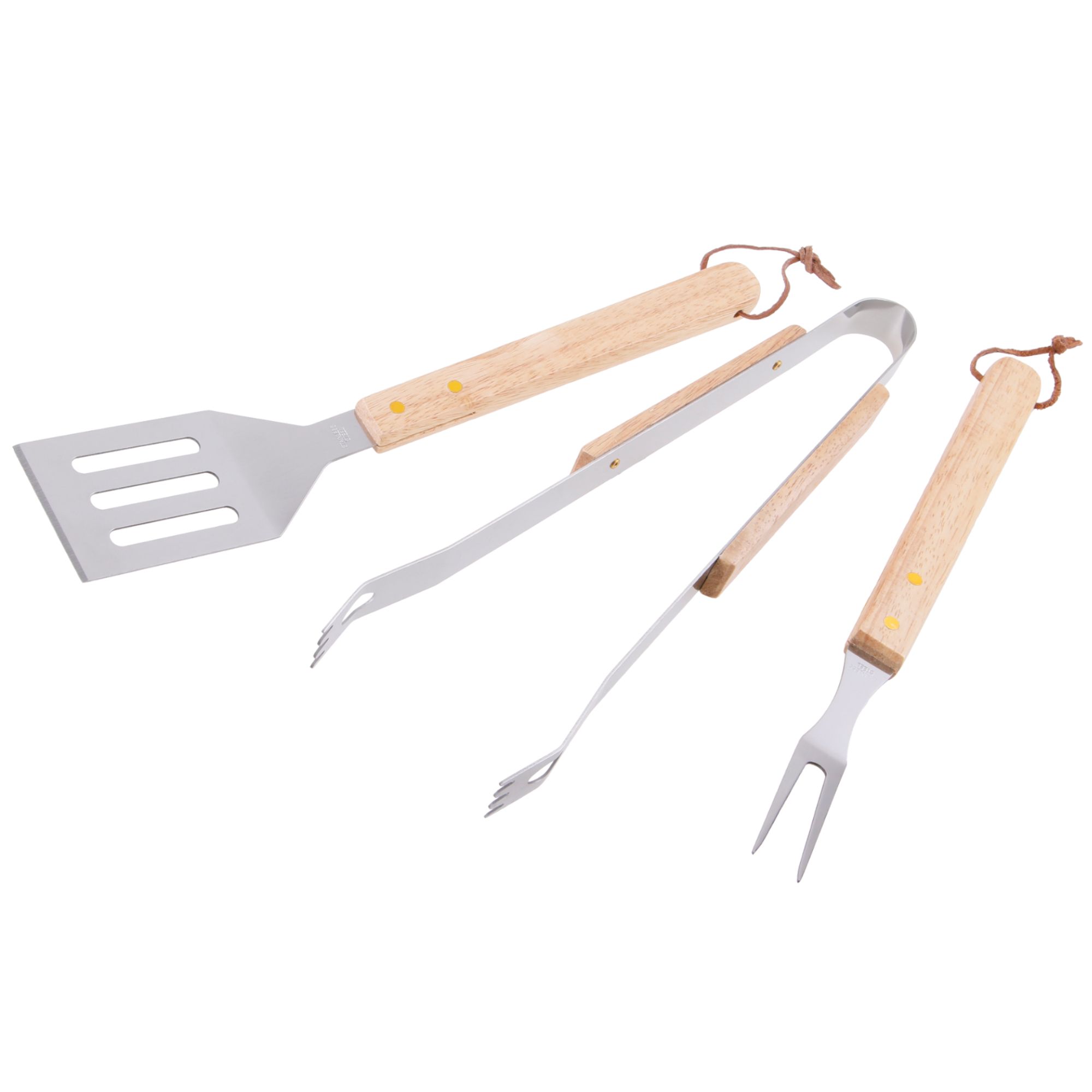 Grilovací nářadí, 36cm, sada 3ks, nerez, MEFISTO