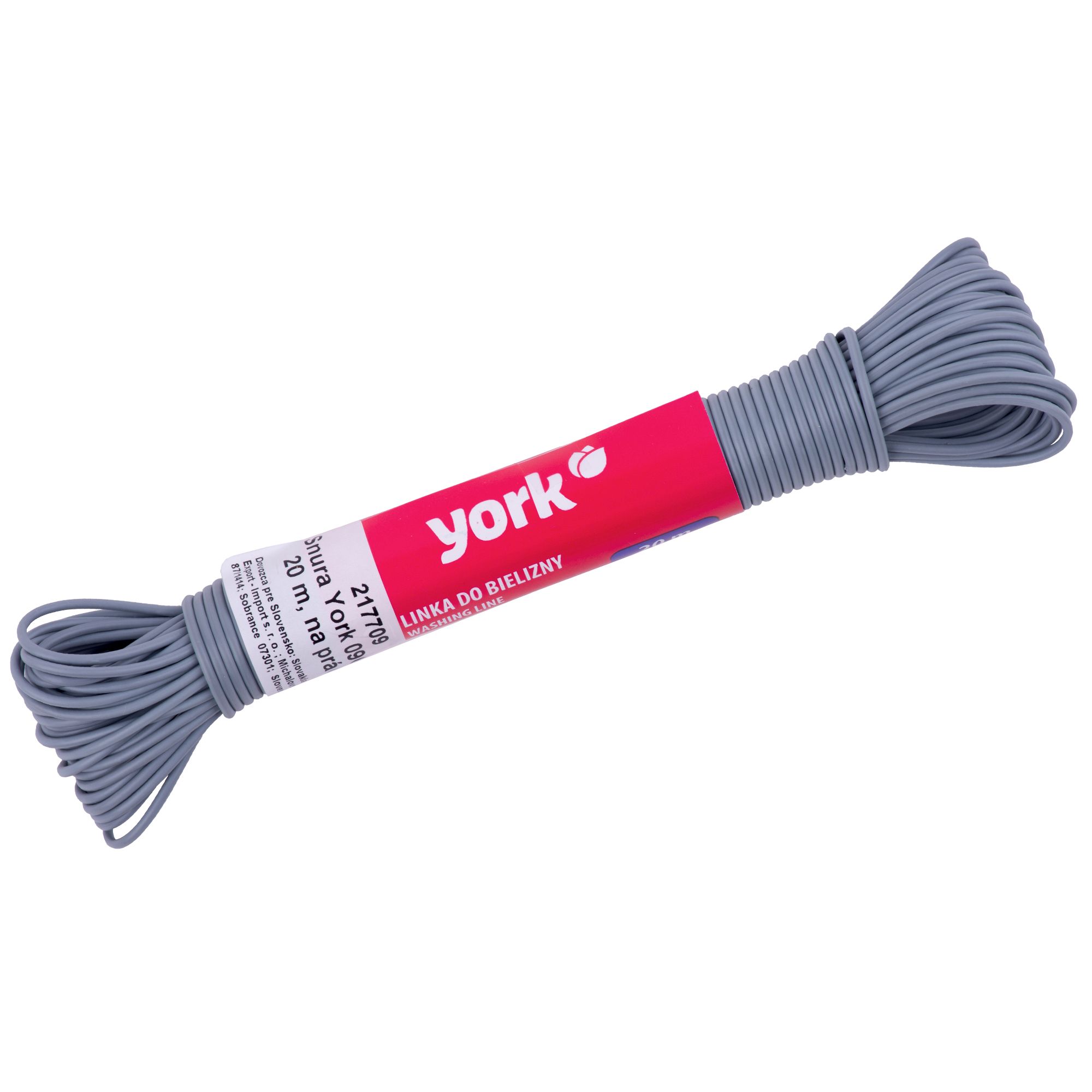 Šnůra na prádlo, 20m, PP + PP jádro, 096810, YORK