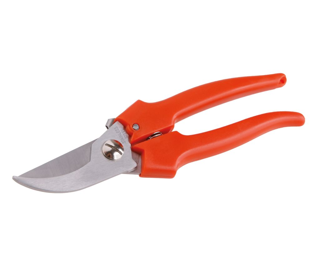 Zahradní nůžky aranžovací, 15cm, plast. rukojeť, INOX, zahlé