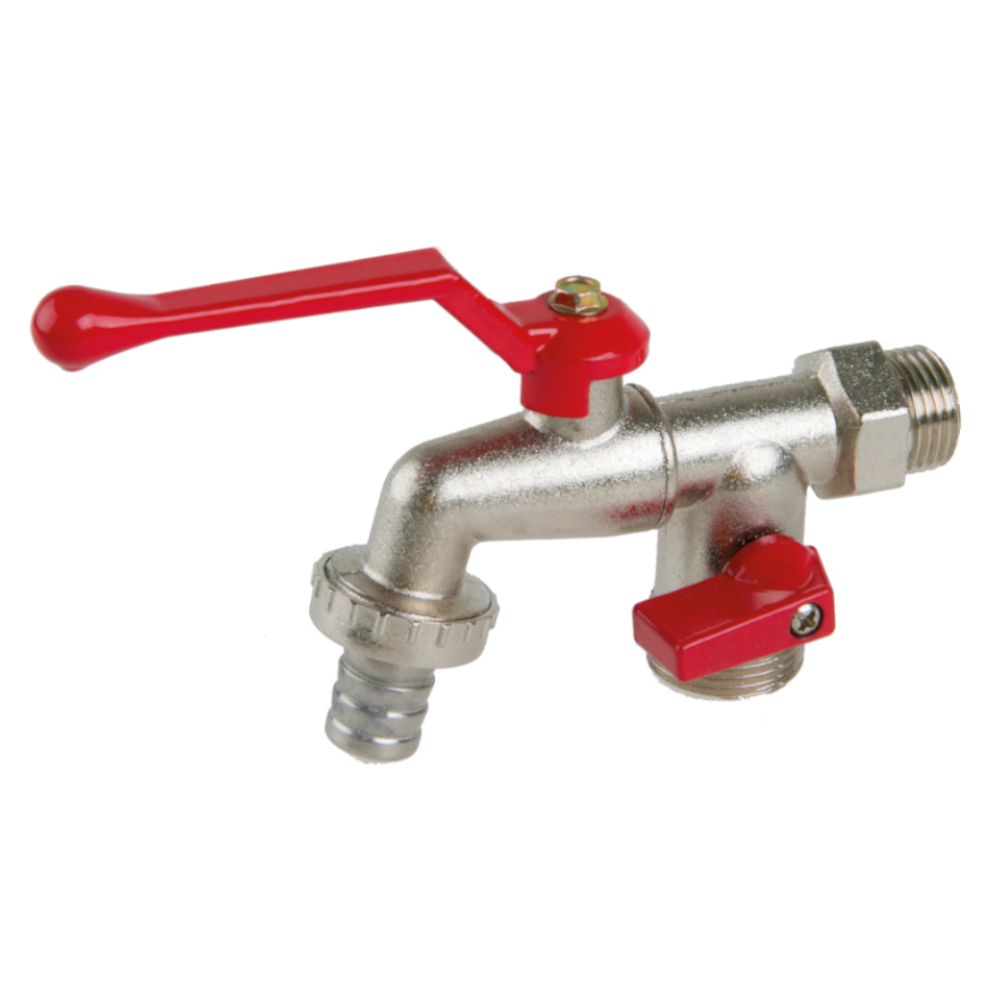 Ventil zahradní, 1/2", 2 vývody (3/4"+3/4")