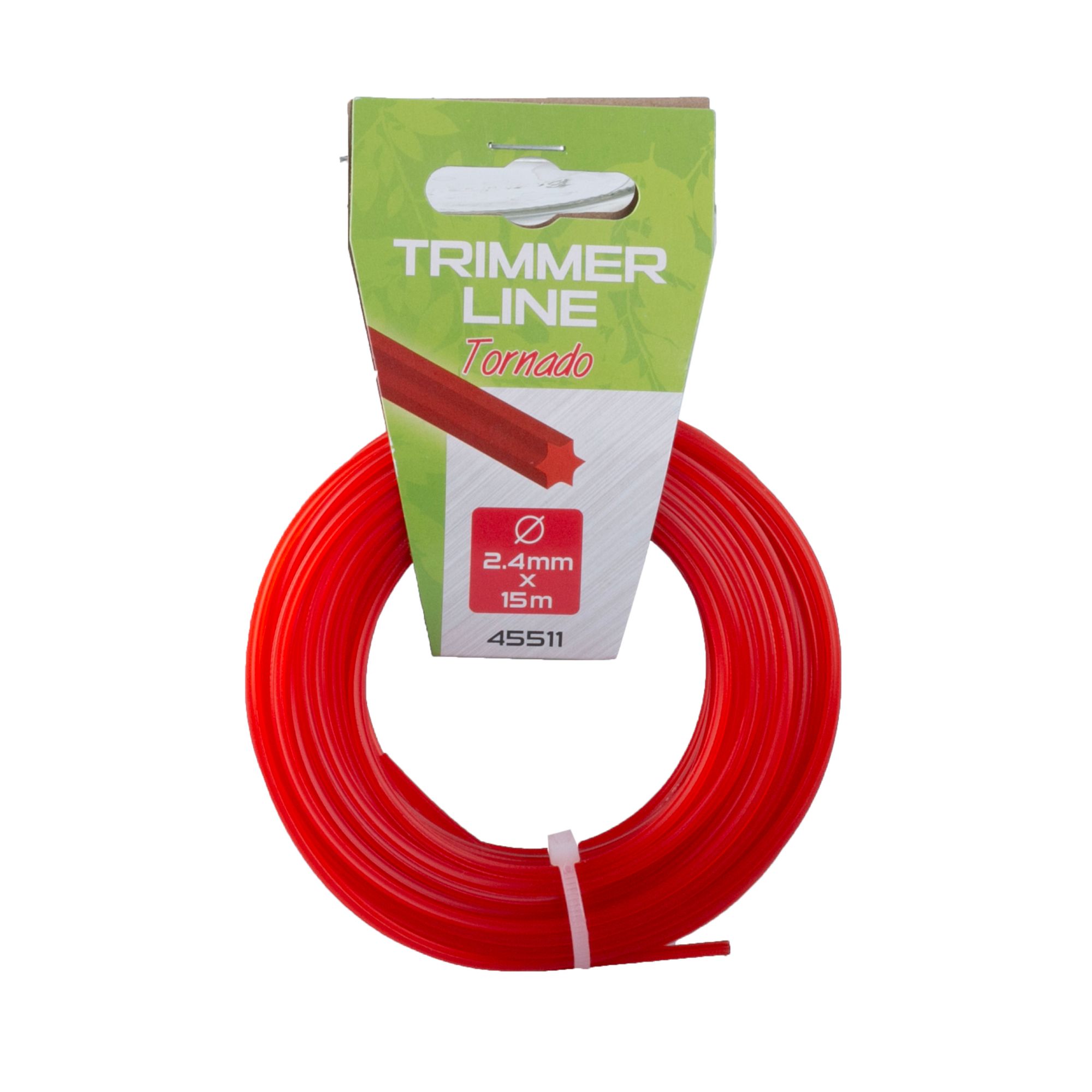 Struna žací, 2,4mm, hvězda, 15m, ROSA