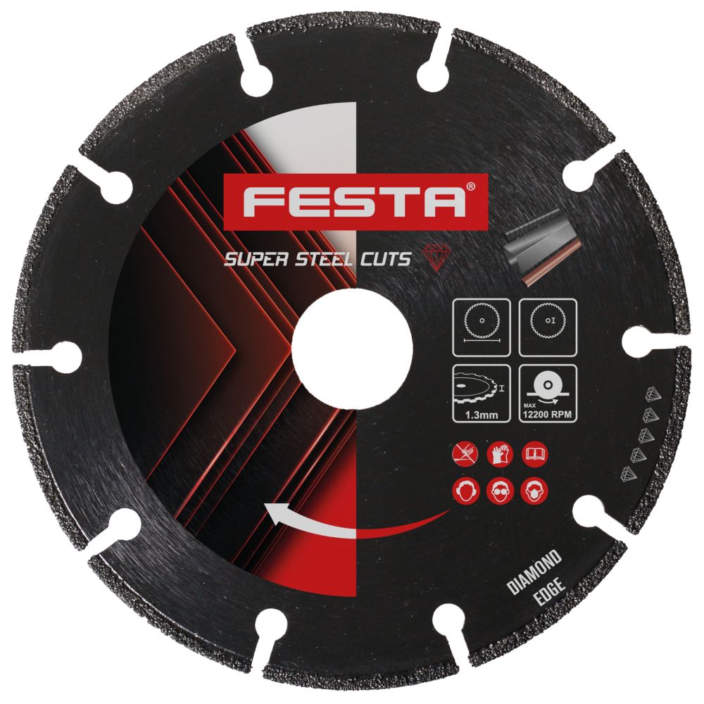 Kotouč diamantový, na kov, 230 x 22,2mm, FESTA