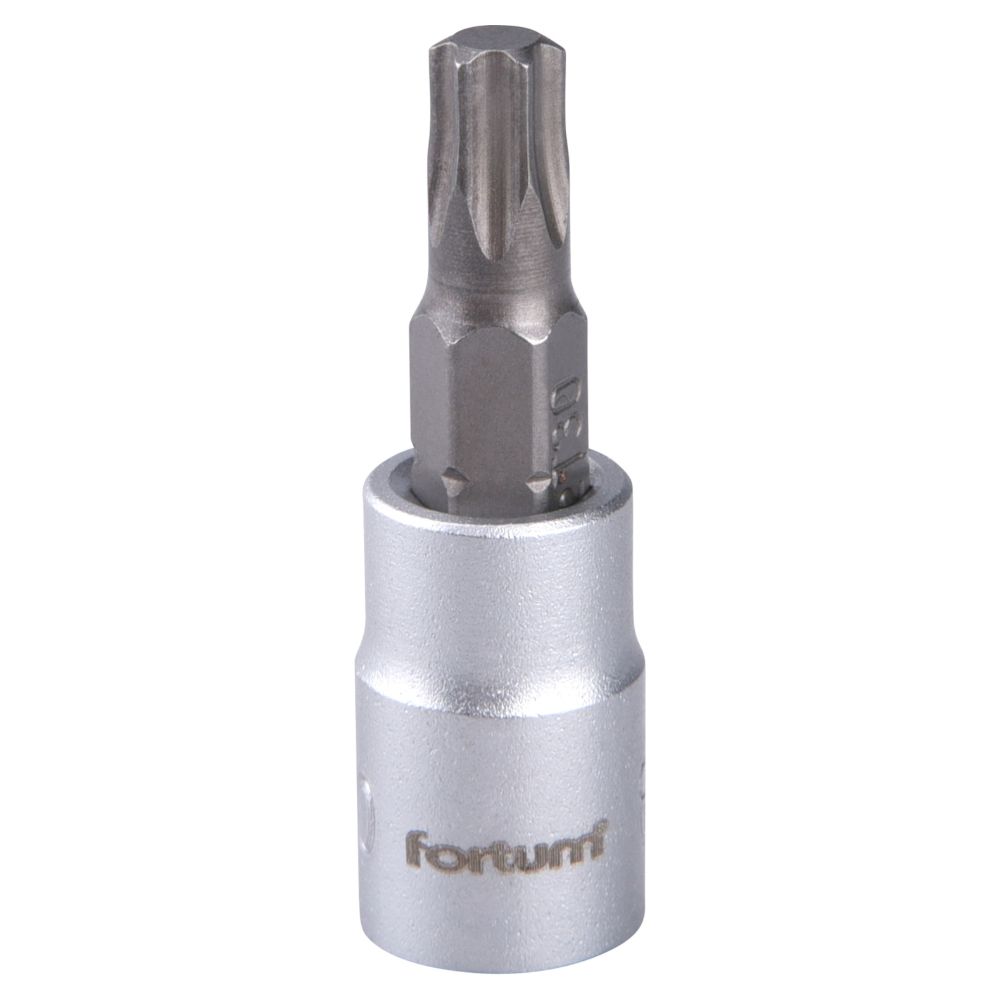 Gola hlavice 1/4", TORX zástrčná, T30, CrV, FORTUM