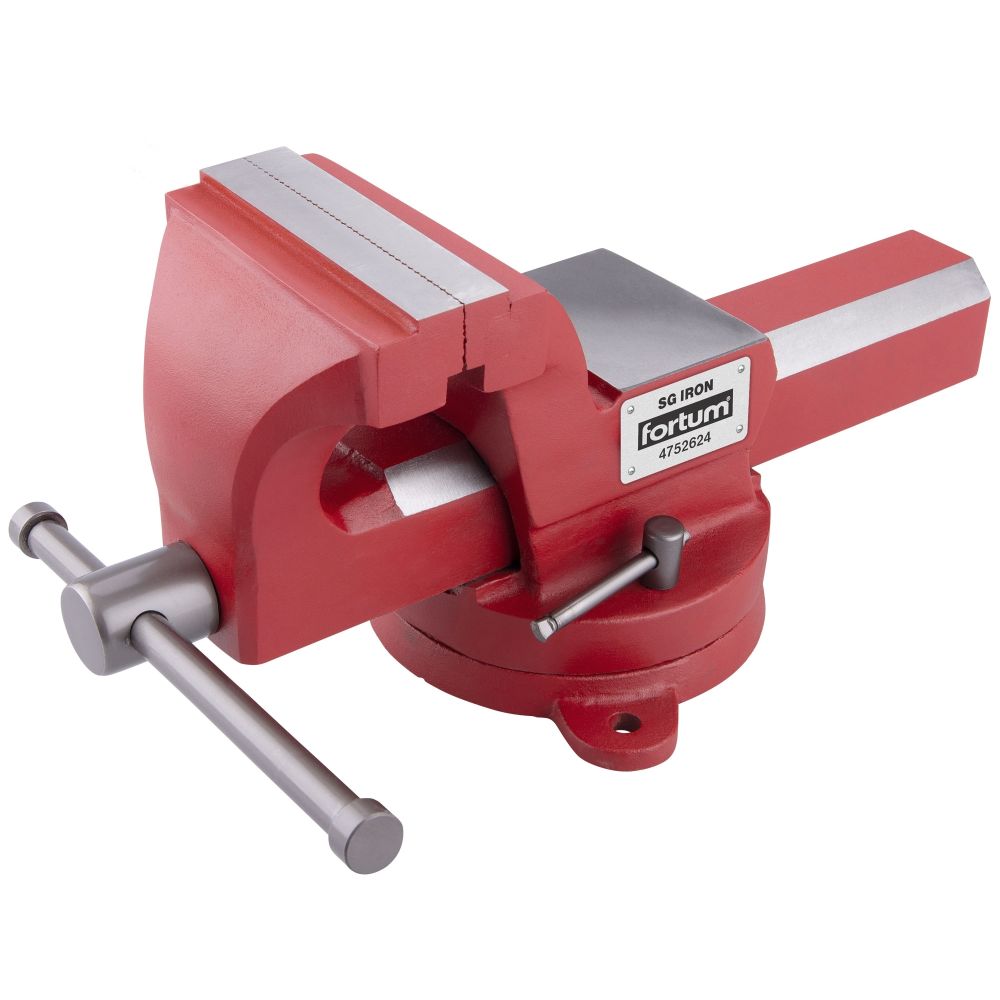Svěrák dílenský, otočný, 150mm, SG Iron, FORTUM